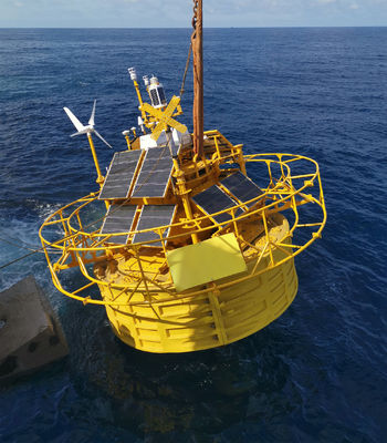 Meteorologische drijvende LiDAR-hydrologische monitoringsboeien voor navigatiegidsen