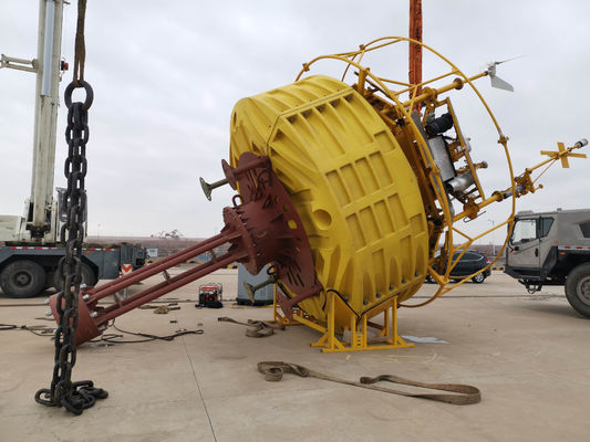 Ondersteuning van de installatie van zwevende LIDAR-boeien voor offshore-windturbine-meting